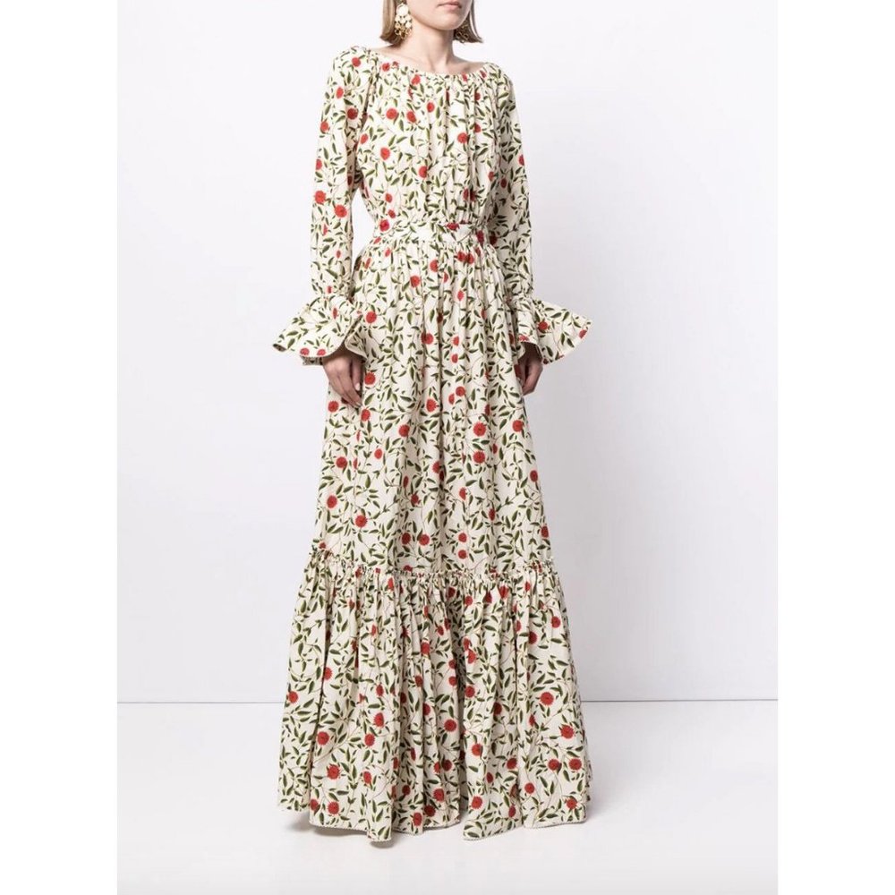 Agua Bendita Wallflowers Off Shoulder Maxi Dress S